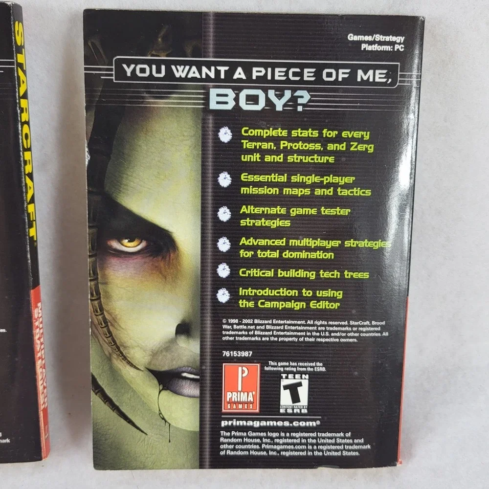 StarCraft & Brood War Prima Strategy Guides Set Blizzard PC Game Book Lot